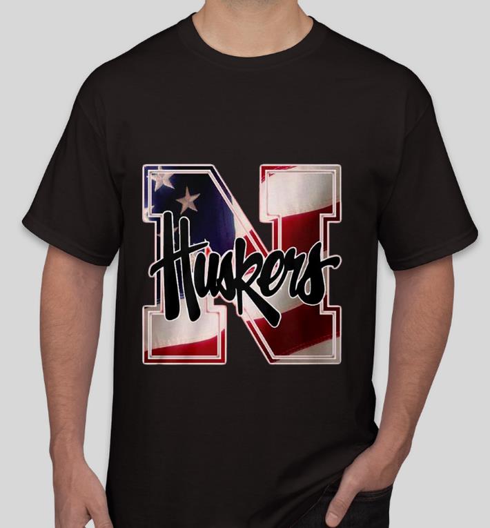 04cf2da7 nice nebraska cornhuskers american flag shirt 4 - Nice Nebraska Cornhuskers American flag Shirt
