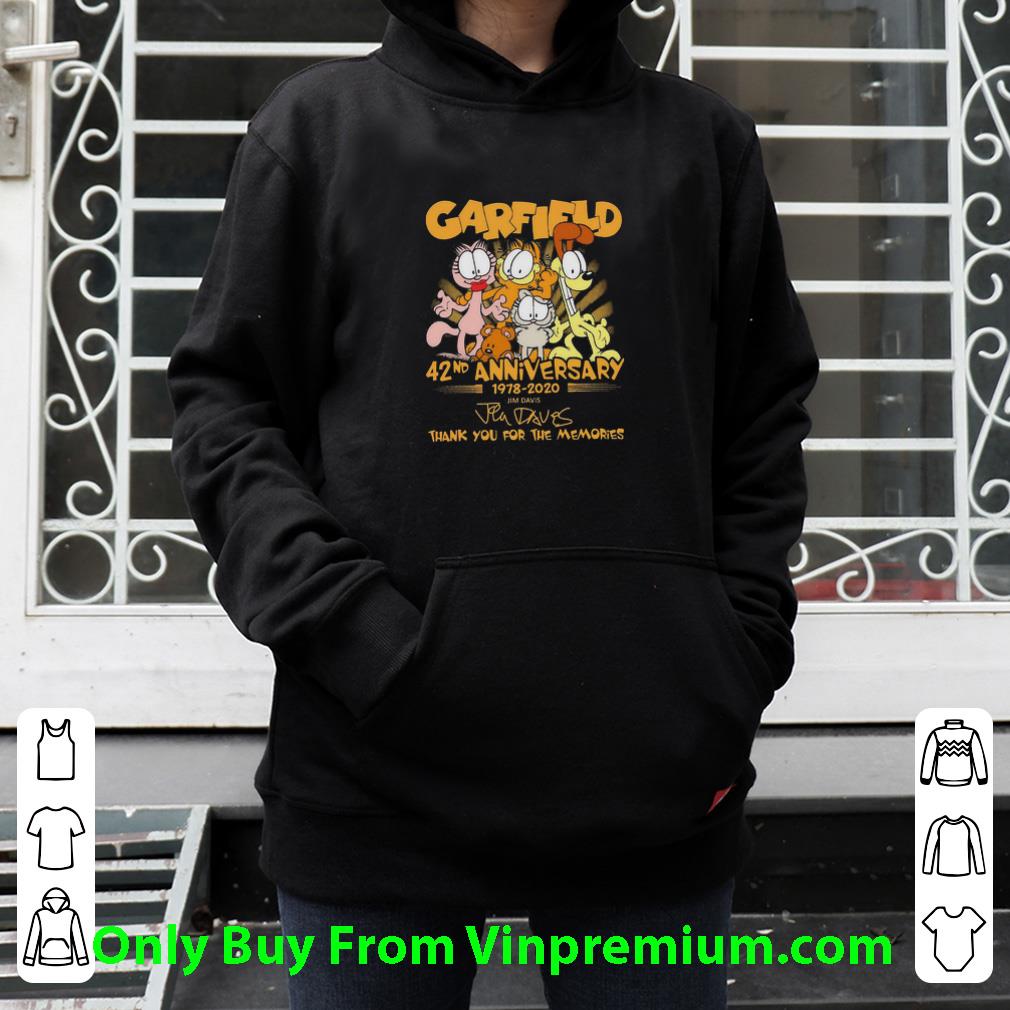 Official Garfield 42nd Anniversary 1978 2020 Thank You For The Memories Signature shirt 0852b134 official garfield 42nd anniversary 1978 2020 thank you for the memories signature shirt 4 - Official Garfield 42nd Anniversary 1978 2020 Thank You For The Memories Signature shirt