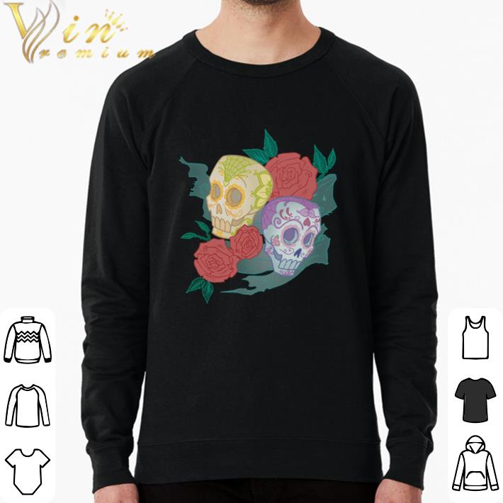0b87ed9f hot sugar skull couple rose day of the dead dia de muertos shirt sweater 4 - Hot Sugar Skull Couple Rose Day Of The Dead Dia De Muertos shirt sweater