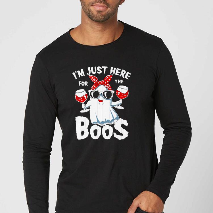 21ecf051 nice halloween i m just here for the boos shirt 4 - Nice Halloween I’m just here for the Boos Shirt