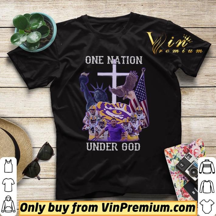 27e0e3ac nice lsu tigers one nation under god shirt sweater 4 - Nice LSU Tigers one nation under god shirt sweater