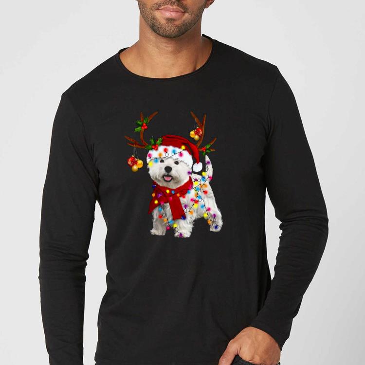 5822c08c nice bichon frise dog reindeer santa christmas shirt 4 - Nice Bichon Frise Dog Reindeer Santa Christmas Shirt