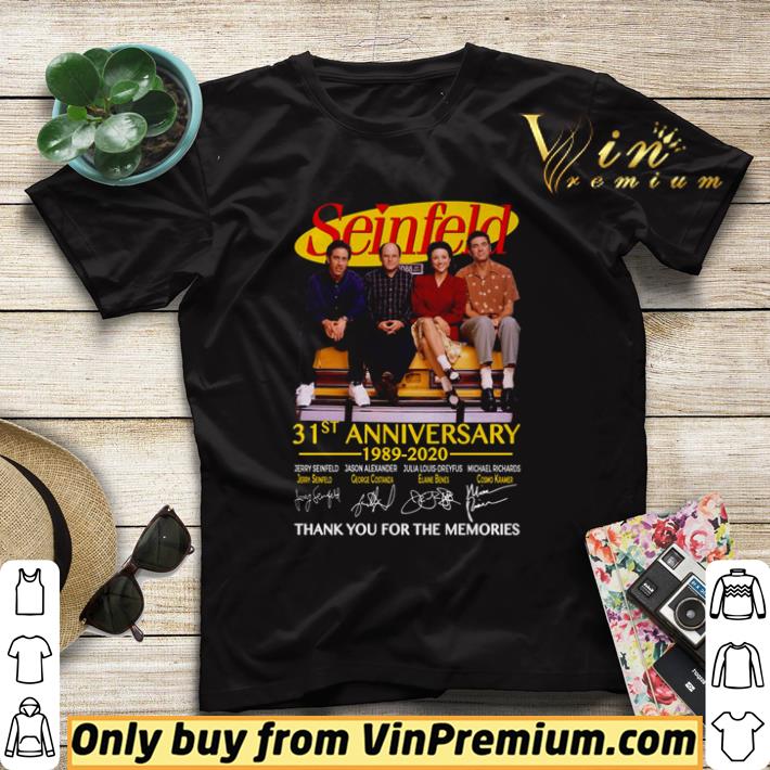6269f6cf original seinfeld 31st anniversary 1989 2020 signatures thank you for the memories shirt sweater 4 - Original Seinfeld 31st anniversary 1989 2020 signatures thank you for the memories shirt sweater