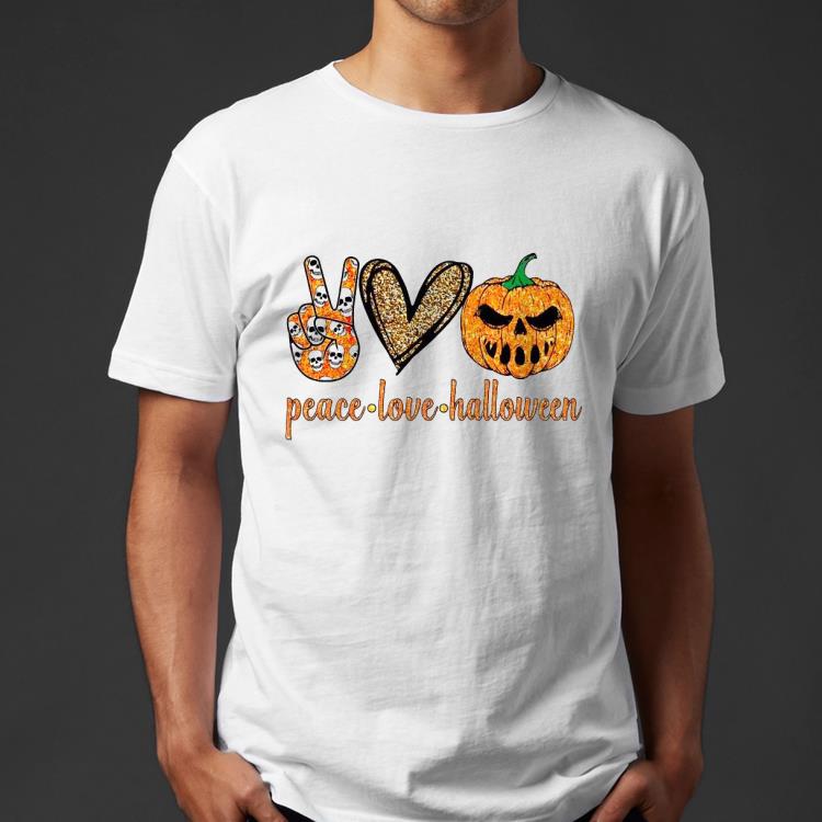 7c6badcd nice peace love halloween shirt 4 - Nice Peace Love Halloween Shirt