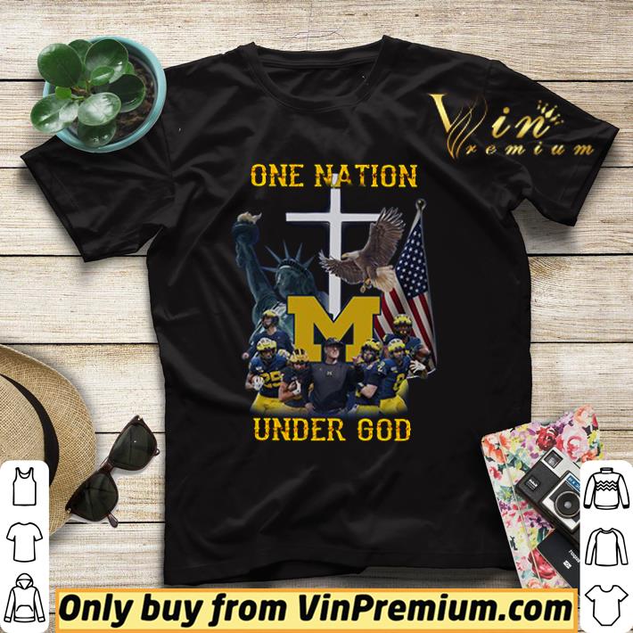 a063b0c7 nice michigan wolverines one nation under god american flag shirt sweater 4 - Nice Michigan Wolverines one nation under God American flag shirt sweater