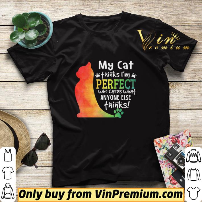 a114ecd7 my cat thinks i m perfect who cares what anyone else thinks shirt sweater 4 - My Cat Thinks I'm Perfect Who Cares What Anyone Else Thinks shirt sweater