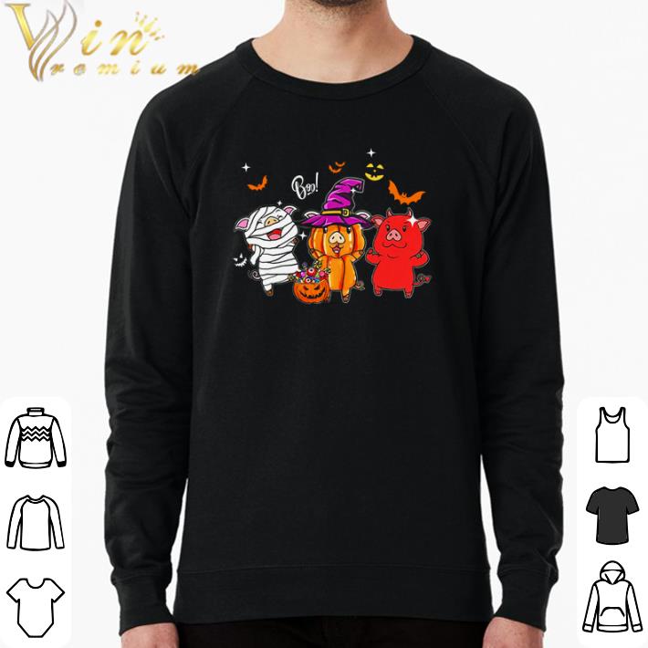 Pretty Pig boo happy Halloween shirt sweater a2a7496e pretty pig boo happy halloween shirt sweater 4 - Pretty Pig boo happy Halloween shirt sweater