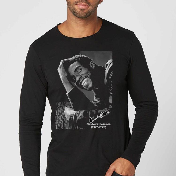 Rip Chadwick Boseman 1977 2020 Black Panther Signature Shirt a74e25d0 rip chadwick boseman 1977 2020 black panther signature shirt 4 - Rip Chadwick Boseman 1977 2020 Black Panther Signature Shirt