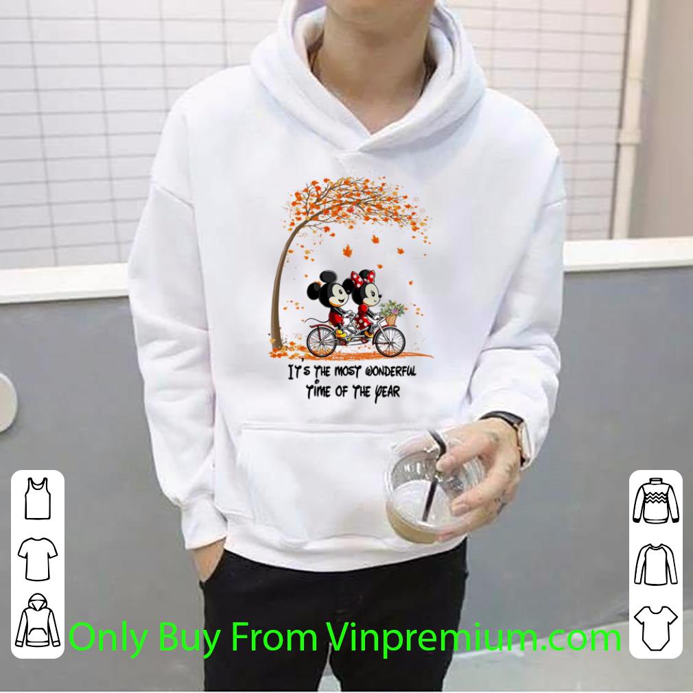 abaa8907 pretty autumn mickey minnie mouse it s the most wonderful time of the year shirt 4 - Pretty Autumn Mickey Minnie Mouse It’s The Most Wonderful Time Of The Year shirt