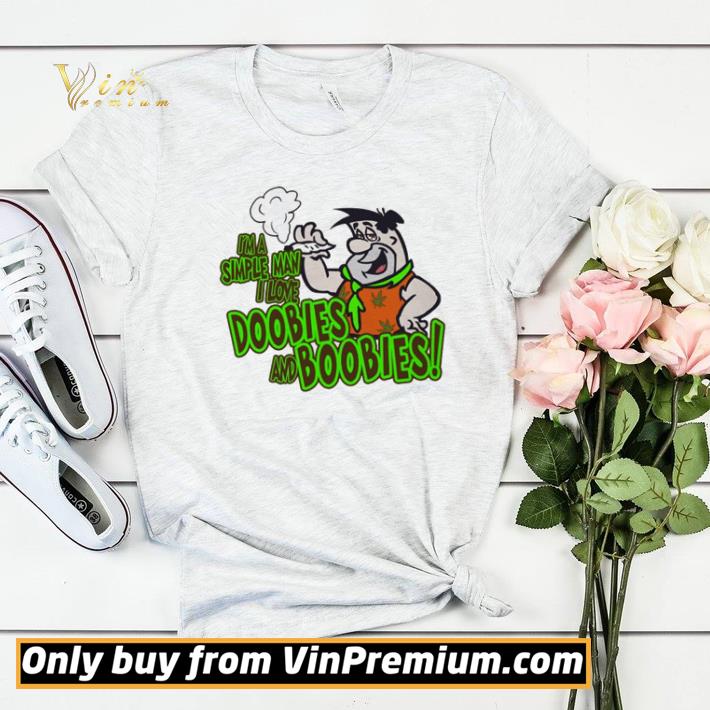 afe23369 funny fred flintstone cannabis im a simple man i love doobies and boobies shirt sweater 4 - Funny Fred Flintstone Cannabis Im a simple man I love doobies and boobies shirt sweater