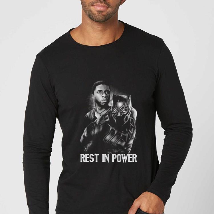 b1fb560b top rip chadwick boseman black panther rest in power shirt 4 - Top RIP Chadwick Boseman Black Panther Rest In Power shirt