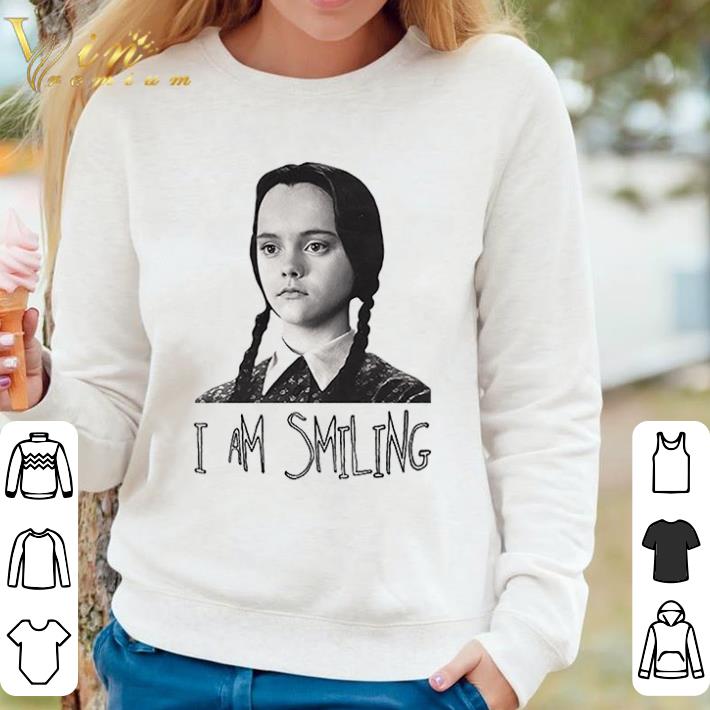 baf7b844 original wednesday addams fictional character i am smiling shirt 4 - Original Wednesday Addams Fictional character I am smiling shirt