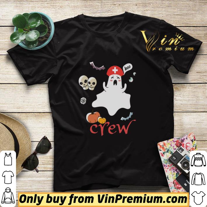 Awesome Halloween Skull Boo Nurse Crew shirt sweater c107ba90 awesome halloween skull boo nurse crew shirt sweater 4 - Awesome Halloween Skull Boo Nurse Crew shirt sweater