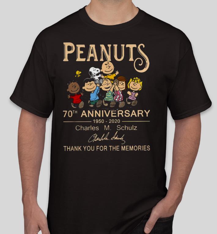 c5fa1cfd nice peanuts 70th anniversary 1950 2020 charles m schulz thank you for the memories shirt 4 - Nice Peanuts 70th anniversary 1950-2020 Charles M.Schulz Thank You For The Memories Shirt