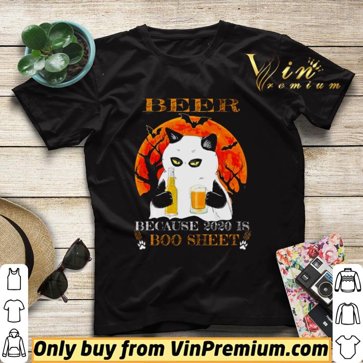 Funny Black cat beer because 2020 is boo sheet shirt sweater c61afd65 funny black cat beer because 2020 is boo sheet shirt sweater 4 - Funny Black cat beer because 2020 is boo sheet shirt sweater