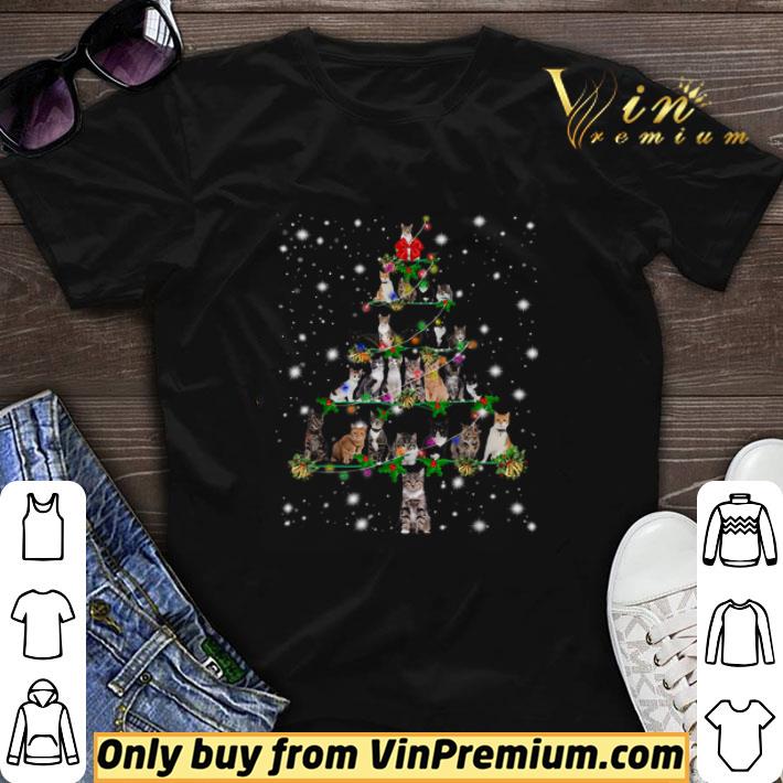 Cats Merry Christmas Tree shirt sweater