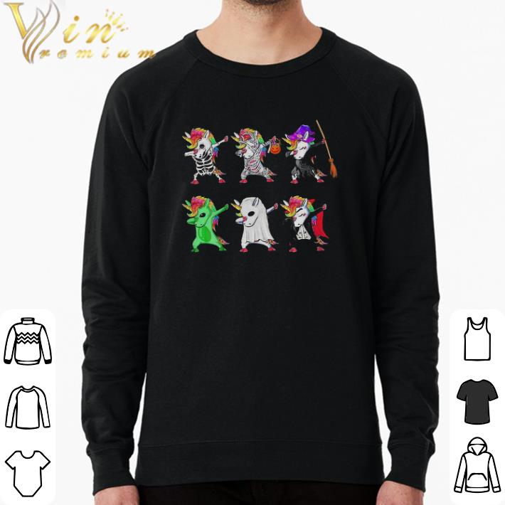 ec4cbe66 hot premium dabbing unicorn halloween shirt sweater 4 - Hot Premium Dabbing Unicorn Halloween shirt sweater