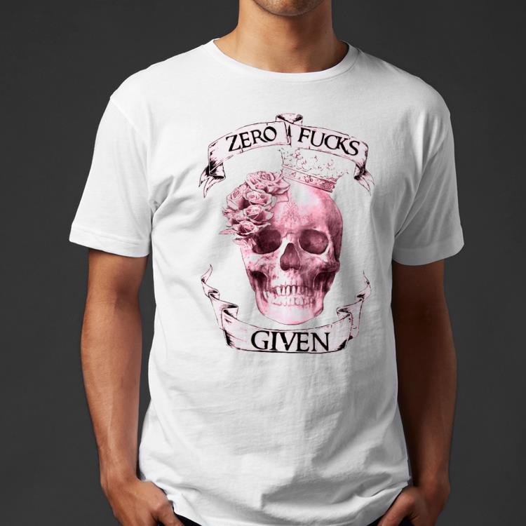 fa42e8d5 nice skull queen zero fucks given shirt 4 - Nice Skull Queen Zero Fucks Given Shirt