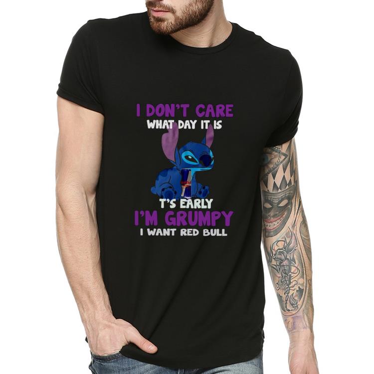 Nice Stitch I don’t care what day it is Red Bull its early Im Grumpy I want Red Bull Shirt fe03b8c4 nice stitch i don t care what day it is red bull its early im grumpy i want red bull shirt 4 - Nice Stitch I don’t care what day it is Red Bull its early Im Grumpy I want Red Bull Shirt