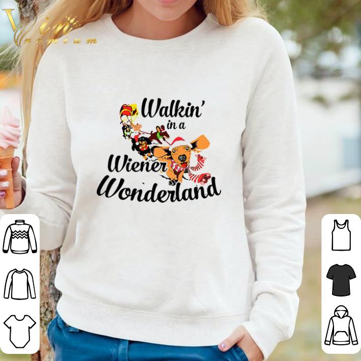 fe2216fa original dachshund walkin in a wiener wonderland shirt 4 - Original Dachshund Walkin In A Wiener Wonderland shirt