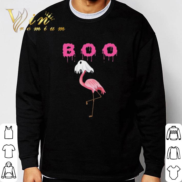 Premium Flamingo Boo Ghost Halloween tshirt 21807e28 premium flamingo boo ghost halloween tshirt 4 - Premium Flamingo Boo Ghost Halloween tshirt