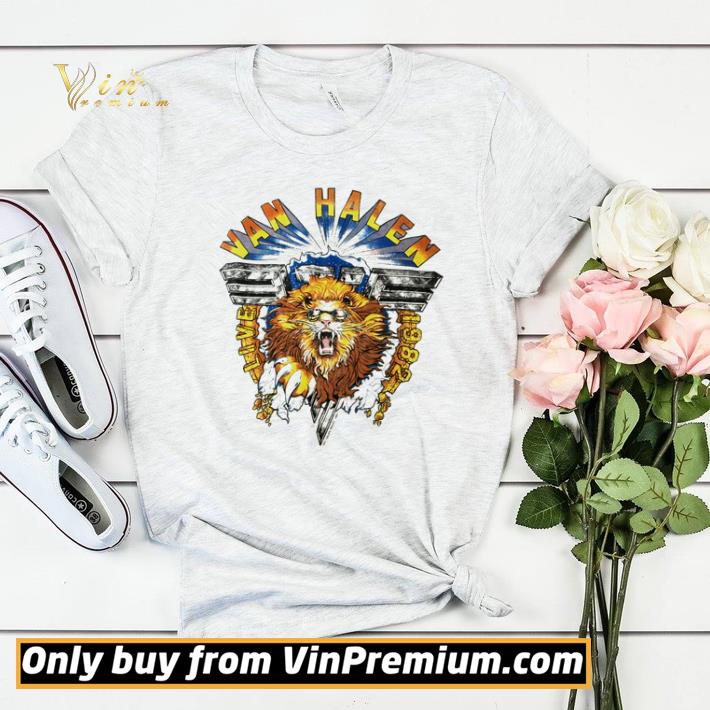 Van Halen live 1982 lion shirt sweater 315b0feb van halen live 1982 lion shirt sweater 4 - Van Halen live 1982 lion shirt sweater