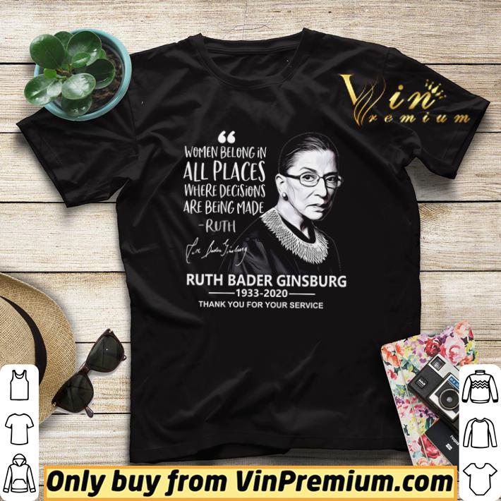 Official Ruth Bader Ginsburg women belong in all places where decisions are being made signature 1933 2020 thank you for service shirt sweater 6450ccaf official ruth bader ginsburg women belong in all places where decisions are being made signature 1933 2020 thank you for service shirt sweater 4 - Official Ruth Bader Ginsburg women belong in all places where decisions are being made signature 1933 2020 thank you for service shirt sweater