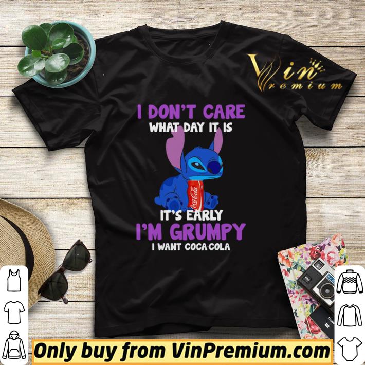 66133d0a stitch i don t care what day it is it s early i m grumpy i want coca cola shirt sweater 4 - Stitch I don’t care what day it is it’s early i’m grumpy I want coca cola shirt sweater