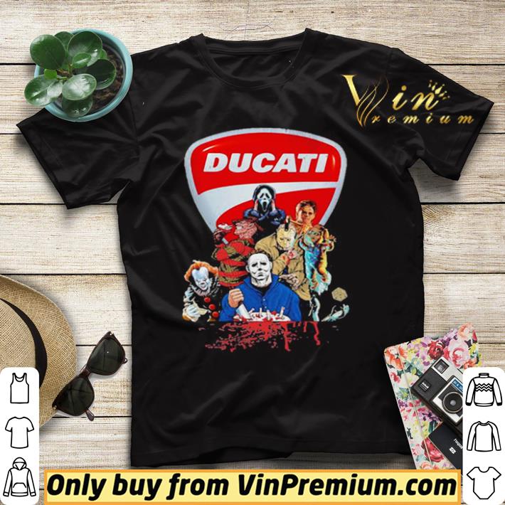 9cbe4a59 hot halloween horror characters ducati logo shirt sweater 4 - Hot Halloween horror characters ducati logo shirt sweater