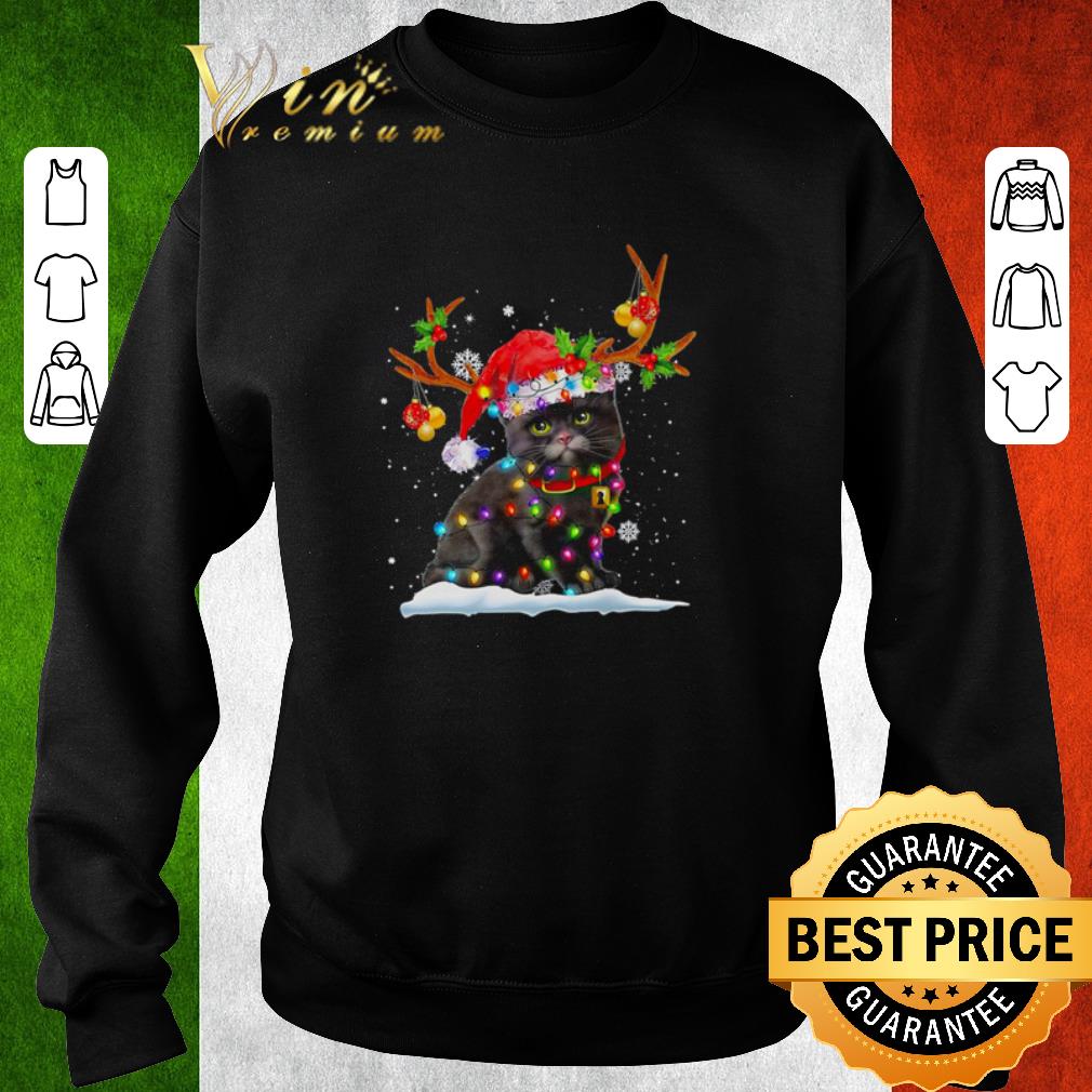 Official Black cat Santa reindeer snow Christmas sweater shirt a8302ad6 official black cat santa reindeer snow christmas sweater shirt 4 - Official Black cat Santa reindeer snow Christmas sweater shirt