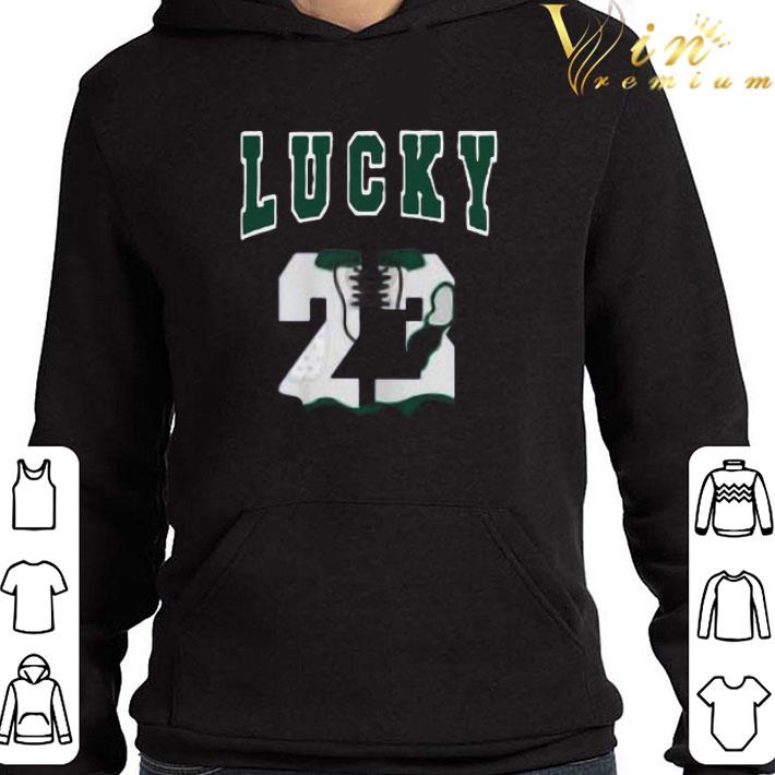 cbadca4c lucky 23 made to match jordan 13 lucky green retro shirt 4 - Lucky 23 Made to Match Jordan 13 Lucky Green Retro shirt