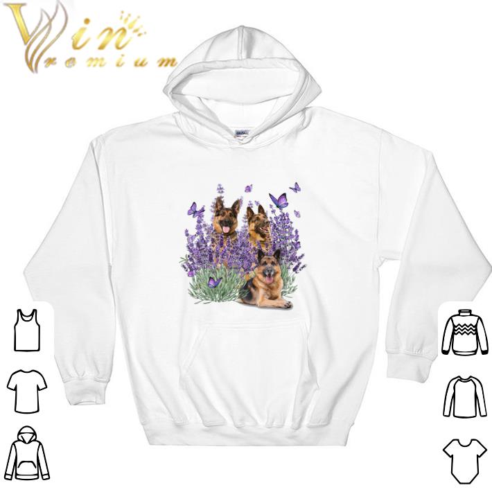 e2f5779f funny german shepherd and gorgeous purple flower tshirt 4 - Funny German Shepherd And Gorgeous Purple Flower tshirt
