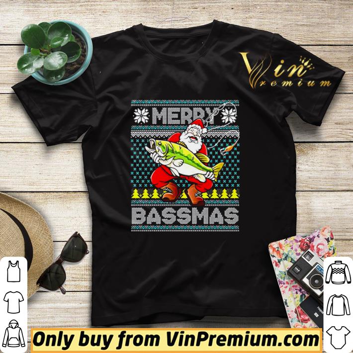 Merry Bassmas Fish Santa Christmas shirt sweater f05480ef merry bassmas fish santa christmas shirt sweater 4 - Merry Bassmas Fish Santa Christmas shirt sweater
