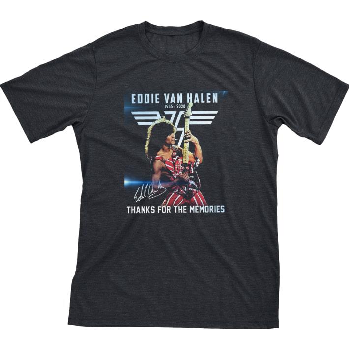 Official Eddie Van Halen 1955 2020 Signature Thanks For The Memories tshirt sweatshirt