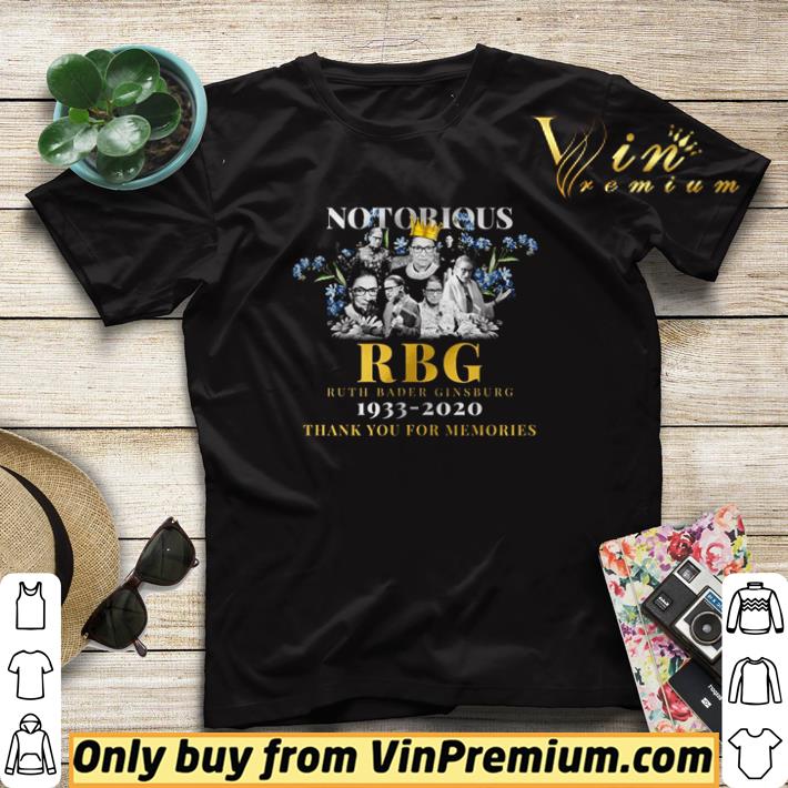 Nice Notorious RBG Ruth Bader Ginsburg 1933 2020 thank you for memories shirt sweater fd119df6 nice notorious rbg ruth bader ginsburg 1933 2020 thank you for memories shirt sweater 4 - Nice Notorious RBG Ruth Bader Ginsburg 1933 2020 thank you for memories shirt sweater