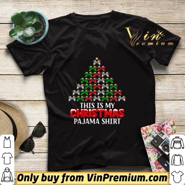19925a91 this is my christmas pajama santa hat joystick tree gamer shirt sweater 4 - This Is My Christmas Pajama Santa Hat Joystick Tree Gamer shirt sweater