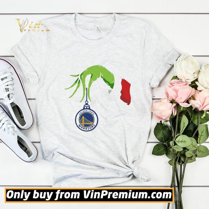 763e88eb merry christmas grinch holding golden state warriors logo shirt sweater 4 - Merry christmas grinch holding golden state warriors logo shirt sweater
