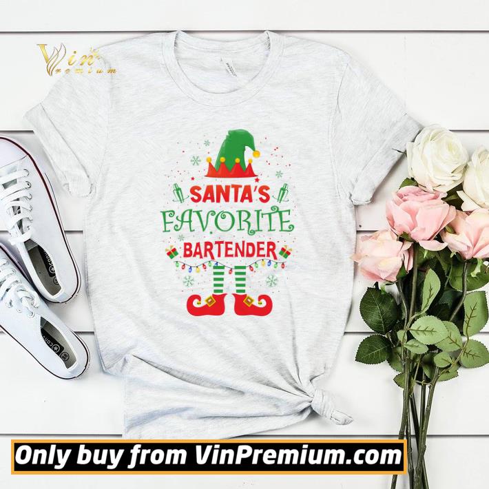 Elf Santa's Favorite Bartender Happy Merry Christmas shirt sweater a0754275 elf santa s favorite bartender happy merry christmas shirt sweater 4 - Elf Santa's Favorite Bartender Happy Merry Christmas shirt sweater