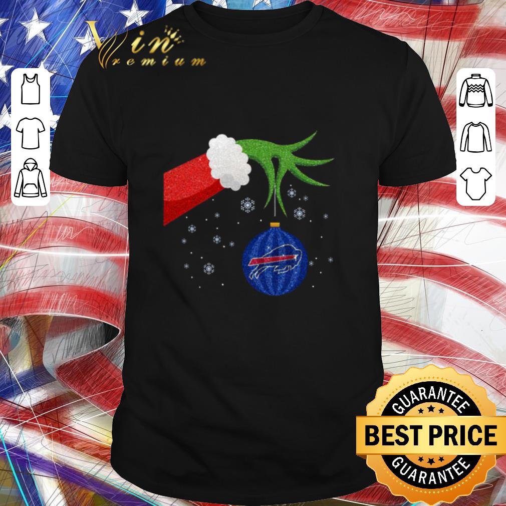 Hot Hand The Grinch Holding Christmas 2020 Ornament Buffalo Bills Sweater shirt