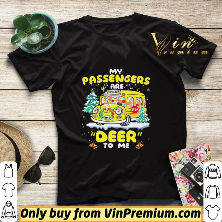 c0647765 my passengers are school bus deer to me christmas shirt sweater 4 - My Passengers Are School Bus Deer To Me Christmas shirt sweater