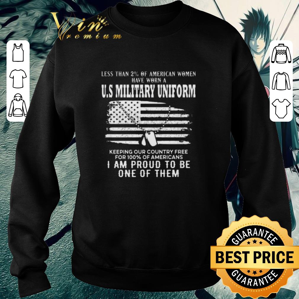 a74eee0b funny less than 2 of american women have worn a u s military uniform shirt 4 - Funny Less Than 2% Of American Women Have Worn A U.S Military Uniform shirt