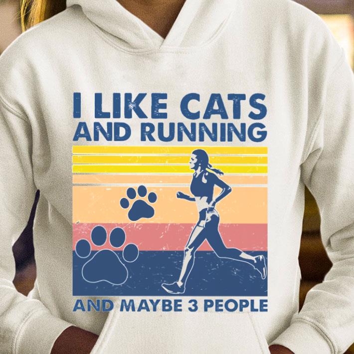 2c3365b5 hot vintage i like cats and running and maybe 3 people shirt 4 - Hot Vintage I Like Cats And Running And Maybe 3 People shirt