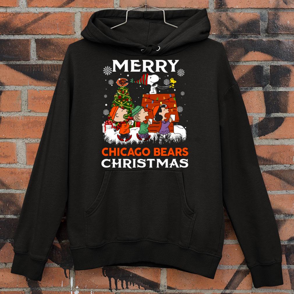 6a7ce6f7 original peanuts characters snoopy merry chicago bears christmas shirt 4 - Original Peanuts Characters Snoopy Merry Chicago Bears Christmas shirt
