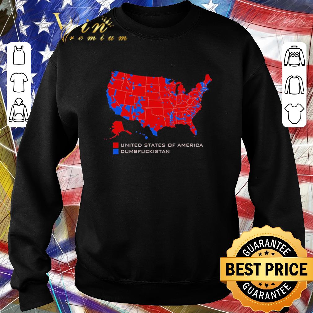 9fd4000f premium red united states of america vs blue dumbfuckistan american map shirt 4 - Premium Red United States Of America Vs Blue Dumbfuckistan American Map shirt