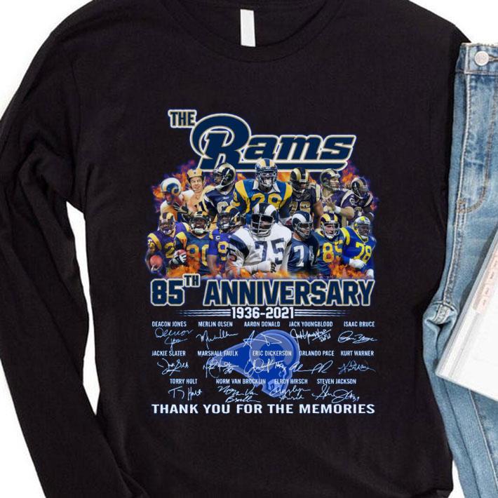 ad94eb5c the los angeles rams team nfl 85th anniversary 1936 2021 signatures shirt 4 - Best The Los Angeles Rams team NFL 85th anniversary 1936-2021 signatures shirt