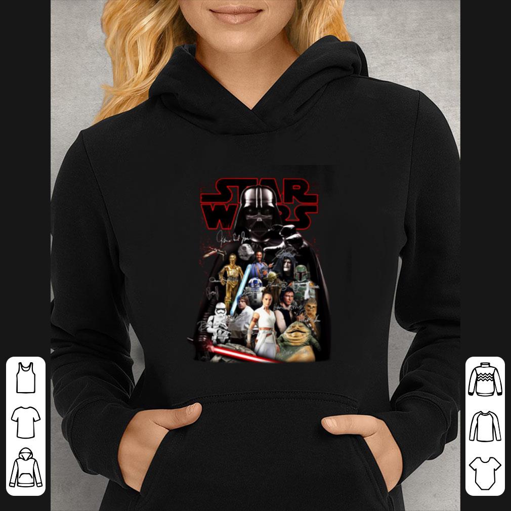edbabe3c pretty star wars characters darth vader autographed shirt 4 - Pretty Star Wars characters Darth Vader autographed shirt