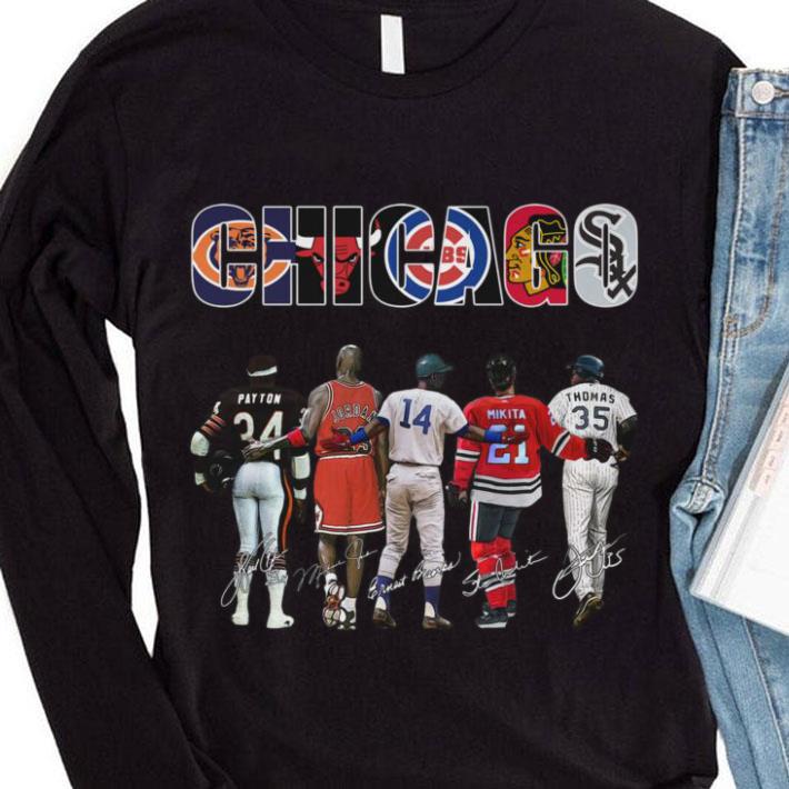 b4a23a3a chicago sports team signatures chicago bears chicago bulls chicago cubs chicago blackhawks chicago white sox shirt 4 - Official Chicago Sports Team Signatures Chicago Bears Chicago Bulls Chicago Cubs Chicago Blackhawks Chicago White Sox shirt