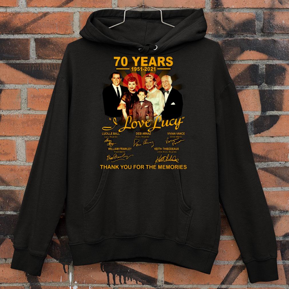 1f9f6033 i love lucy 70 years 1951 2021 signatures thank you for the memories shirt 4 - Hot I Love Lucy 70 years 1951-2021 signatures thank you for the memories shirt