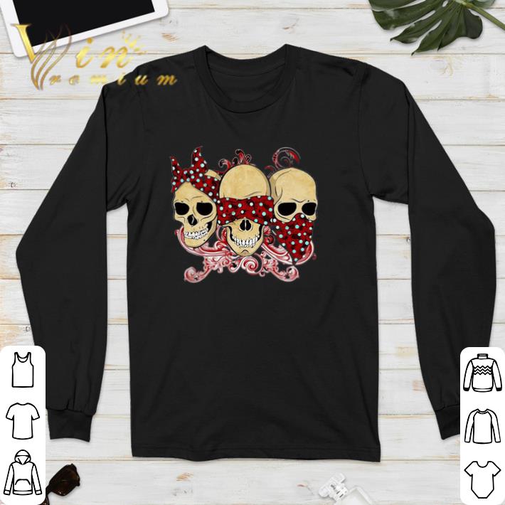 9e7e5907 premium hear see speak no evil skull heads shirt sweatshirt 4 - Premium Hear See Speak No Evil Skull Heads shirt sweatshirt