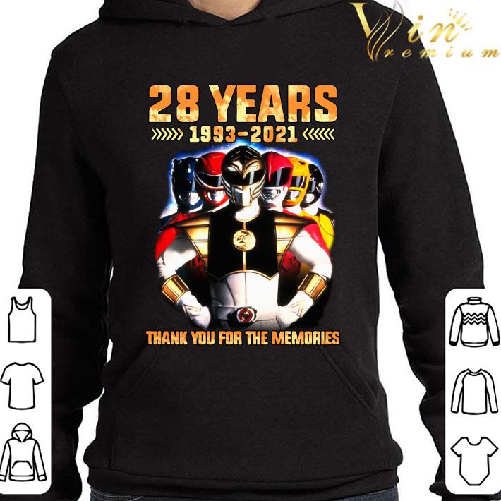 37022313 power rangers 28 years 1993 2021 thank you for the memories shirt 4 - Power Rangers 28 years 1993-2021 thank you for the memories shirt
